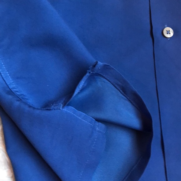 BUGATCHI Sky Blue Short Sleeve Button Down Shirt Size Medium - Picture 6 of 10